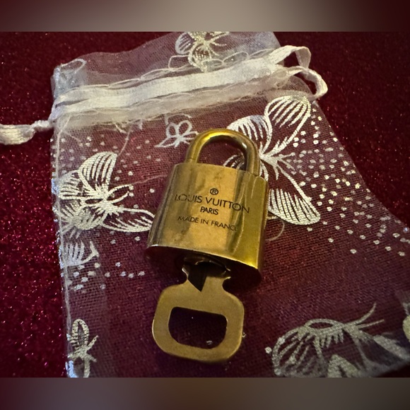Authentic Louis Vuitton Padlock & Key Set #316 - Picture 6 of 7